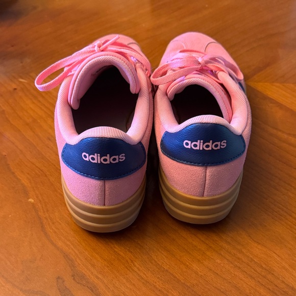 adidas Platform Pink and Navy Women's Sneakers with Gum Sole - Picture 2 of 6